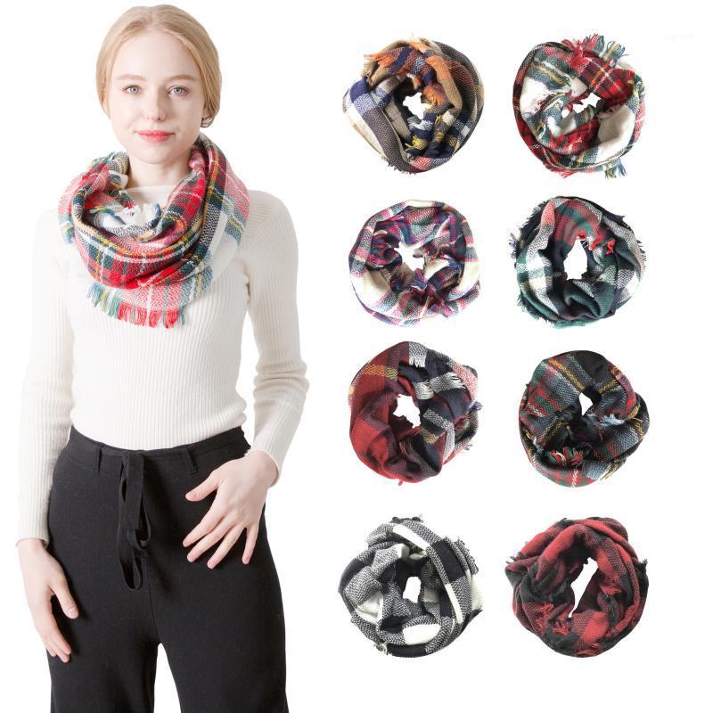 Scarves Women Scarf Winter Plaid Square Pashmina Colourful For Bandana Cashmere-Like Warm Shawl And Wraps, Blue;gray
Scarves Women Scarf Winter Plaid Square Pashmina Colourful For Bandana Cashmere-Like Warm Shawl And Wraps, Blue;gray