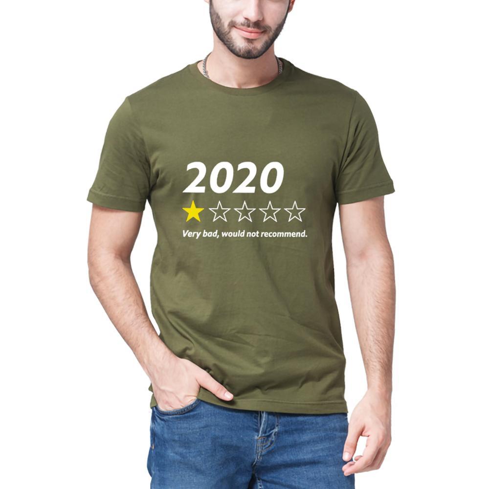 Very Bad Would Not Recommend Funny Saying Neck Summer Men's 100% Cotton short sleeves T-Shirt Humor Gift women Tee black 210225