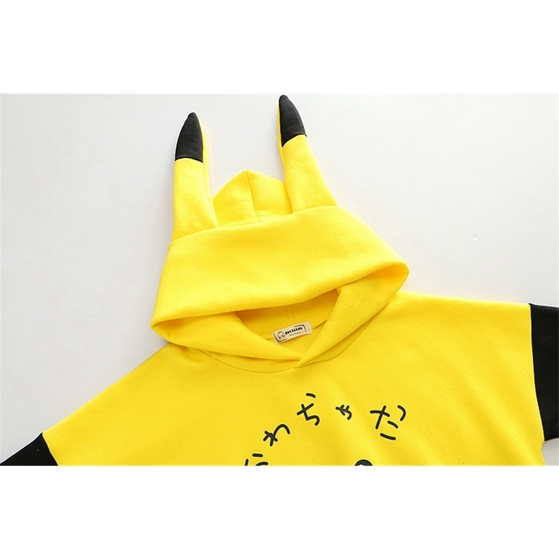 autumn and winter Picacho's printed Hoodies Sweatshirts women LJ200808