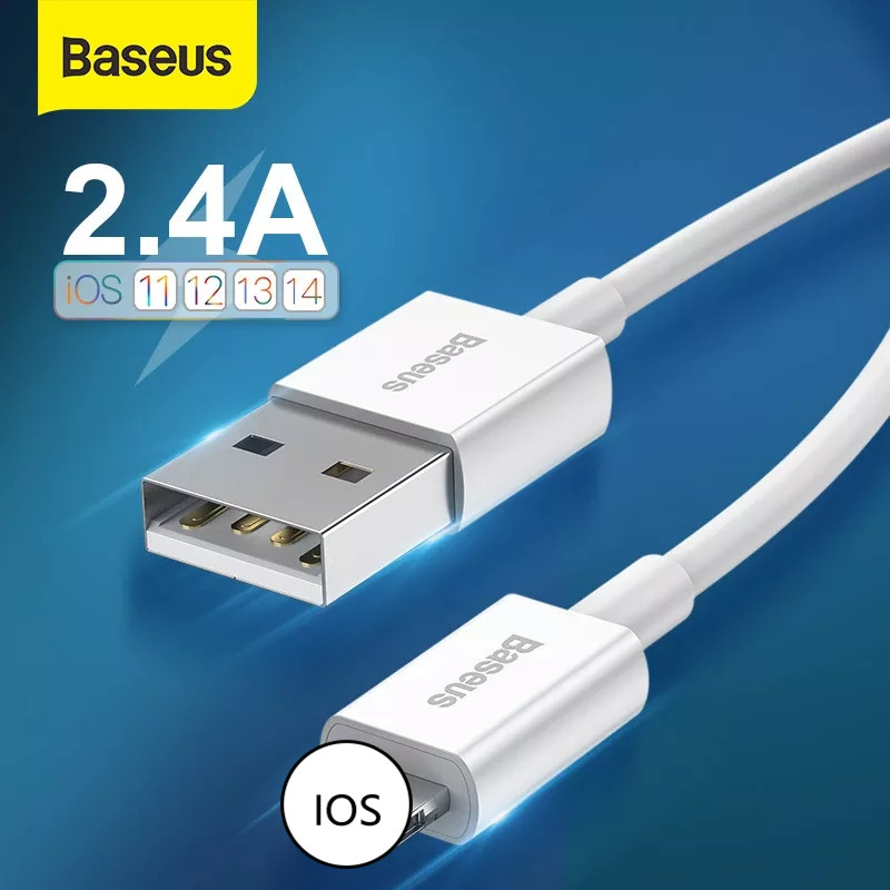 Baseus USB Cable for iPhone 12 Pro Max Phone Charger 2.4A for iPhone 11 Pro 8 XR X 7 Plus Data USB Fast Charge, Black
Baseus USB Cable for iPhone 12 Pro Max Phone Charger 2.4A for iPhone 11 Pro 8 XR X 7 Plus Data USB Fast Charge, Black