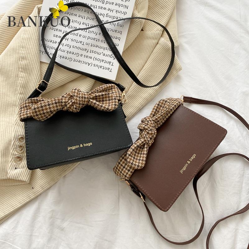 BANKUO 2021 New Women's Vintage Bags Autumn Simple Solid Color Popular Handbag Fashion Casual Bow Shoulder Messenger Bag Z178, Black
BANKUO 2021 New Women's Vintage Bags Autumn Simple Solid Color Popular Handbag Fashion Casual Bow Shoulder Messenger Bag Z178, Black