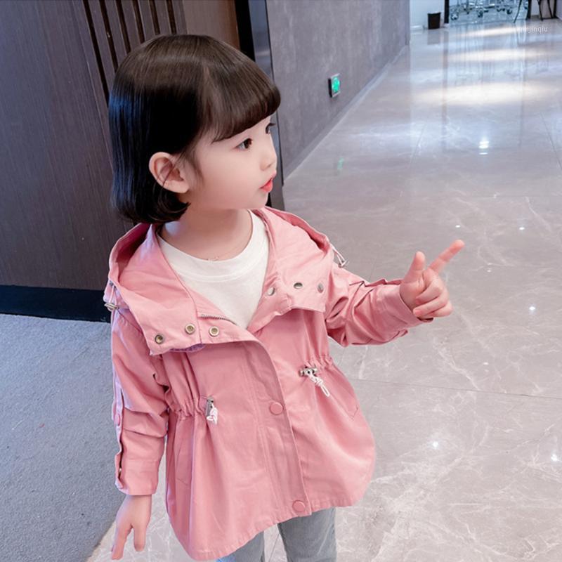 Coat Children's Windbreaker Baby Girl Kid Jacket Spring And Autumn Medium Length Solid Color Trench, Blue;gray 
Coat Children's Windbreaker Baby Girl Kid Jacket Spring And Autumn Medium Length Solid Color Trench, Blue;gray