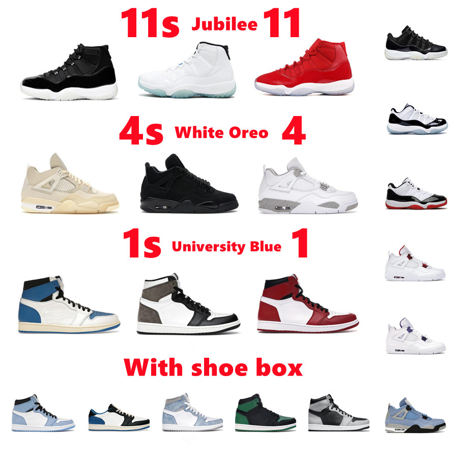 high quality Jumpman Basketball shoes 1 1s University Blue 4 4s White Oreo 11 11s Jubilee Dark Mocha bred black cat men women designer sneakers, Please contact us
high quality Jumpman Basketball shoes 1 1s University Blue 4 4s White Oreo 11 11s Jubilee Dark Mocha bred black cat men women designer sneakers, Please contact us
