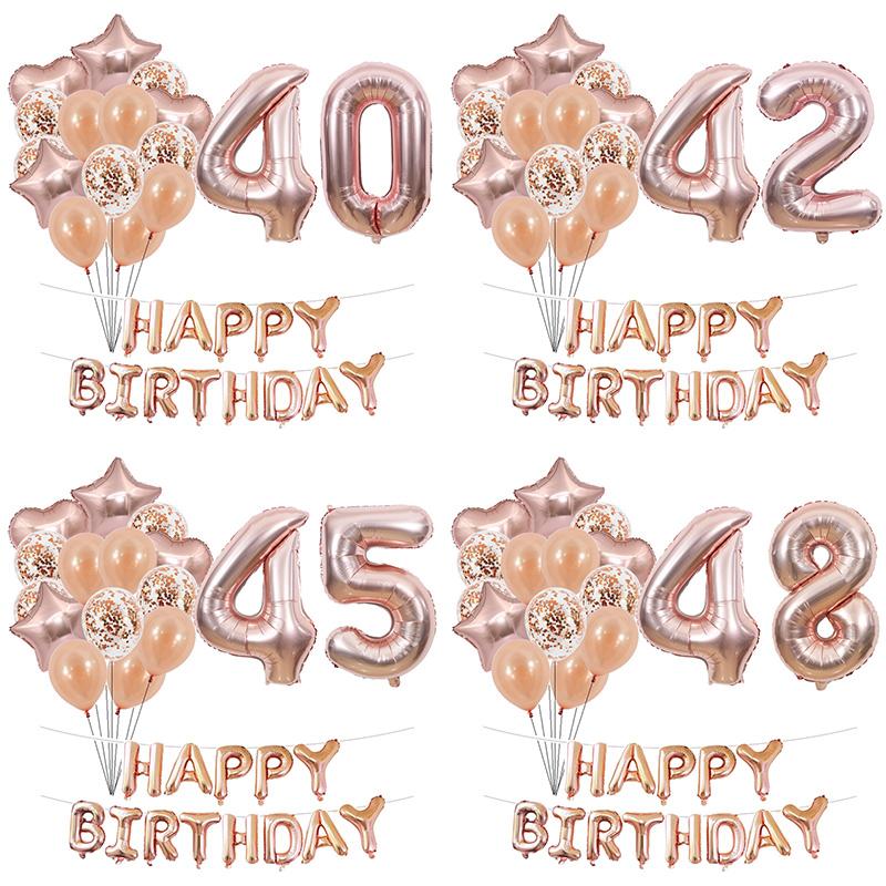 Other Event & Party Supplies Rose Gold Coffetti Custom Number Happy 40 41 42 43 44 45 46 47 48 49 Years Birthday Balloons Banners Decoration
Other Event & Party Supplies Rose Gold Coffetti Custom Number Happy 40 41 42 43 44 45 46 47 48 49 Years Birthday Balloons Banners Decoration