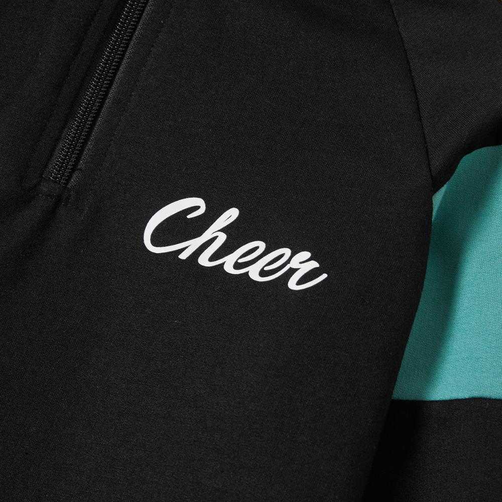 Spring and Autumn Kid Boy Zip Half Sweatshirt & Sweatpants Set for 4-9Years Clothing Sets 210528