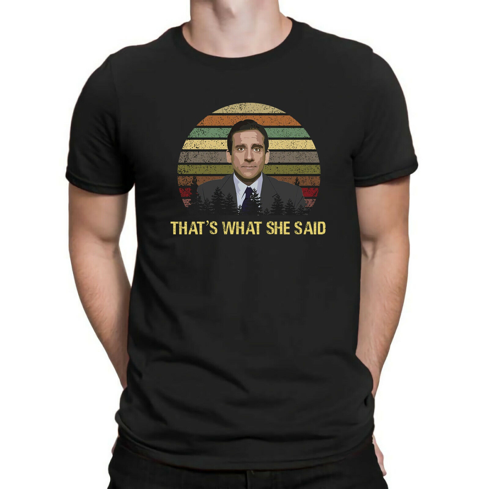Details about Office Michael Scott That's What She Said Vintage T-Shirt Men's Cotton Tee, Black
Details about Office Michael Scott That's What She Said Vintage T-Shirt Men's Cotton Tee, Black