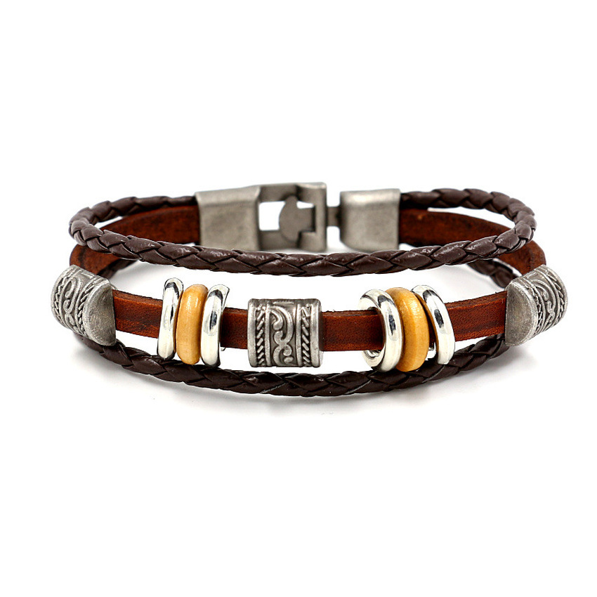 Retro Ancient Silver Metal Bead Leather Bracelets Multilayer Wrap Bracelets Wristband Bangle Cuff for Women Men Fashion Jewelry Will and Sandy
Retro Ancient Silver Metal Bead Leather Bracelets Multilayer Wrap Bracelets Wristband Bangle Cuff for Women Men Fashion Jewelry Will and Sandy