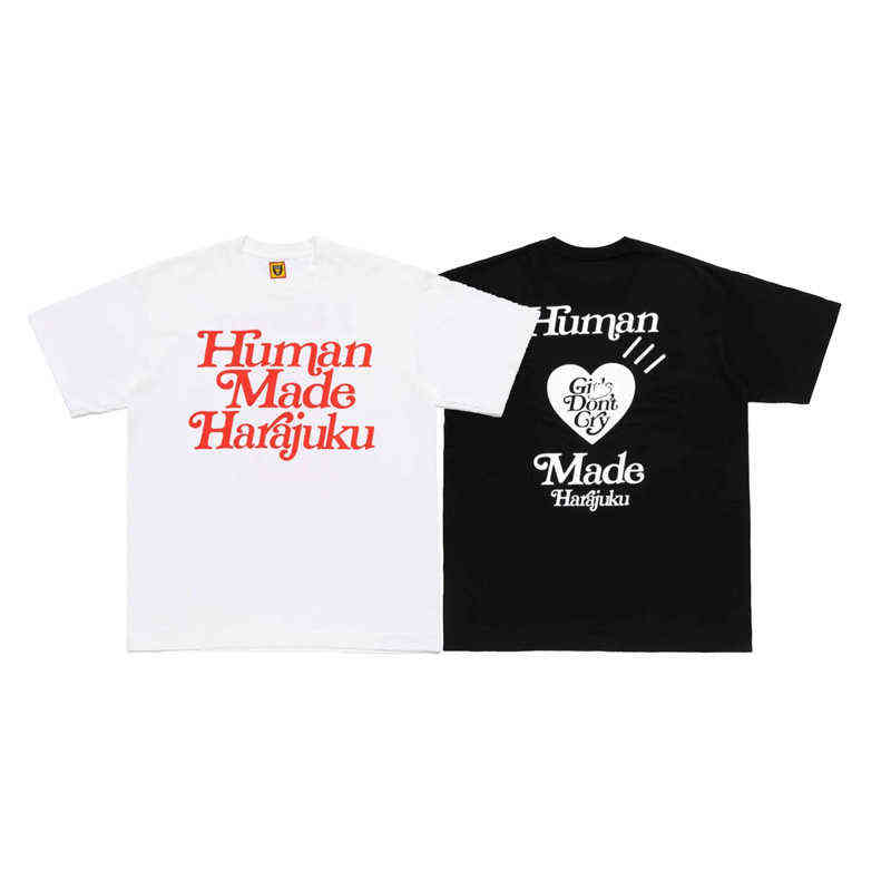 Human Made Harajuku Letters Printing T Shirt Men Women Casual Girls Don't Cry Tee Tops Heart Print Short Sleeve With Tags AA220308
Human Made Harajuku Letters Printing T Shirt Men Women Casual Girls Don't Cry Tee Tops Heart Print Short Sleeve With Tags AA220308