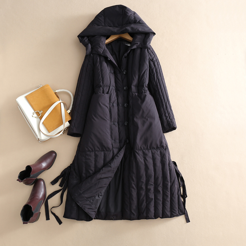 2021 New Autumn Winter Women's Brand Coats European Wide-waist Pure Color Hooded Ladies' Single Breasted Long Sleeve Down Jacket Jpeh, Black
2021 New Autumn Winter Women's Brand Coats European Wide-waist Pure Color Hooded Ladies' Single Breasted Long Sleeve Down Jacket Jpeh, Black