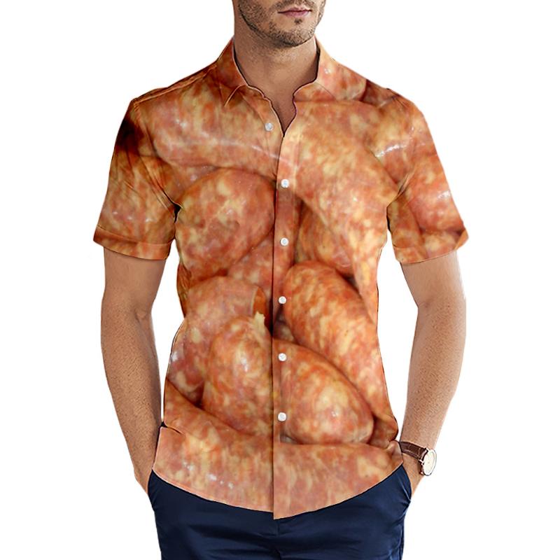 Men' Casual Shirts 2021 Summer Harajuku Short Sleeve Sausage Party Food 3D Printed Hawaiian Shirt Mens Drop
Men' Casual Shirts 2021 Summer Harajuku Short Sleeve Sausage Party Food 3D Printed Hawaiian Shirt Mens Drop