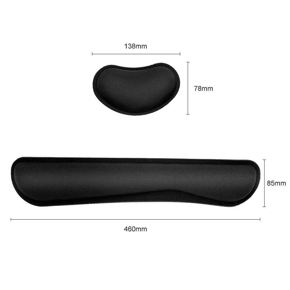 Wrist Rest Mouse Pad Memory Superfine Fibre Ergonomic Mousepad for Typist Office Gaming PC Laptop 2106153697630