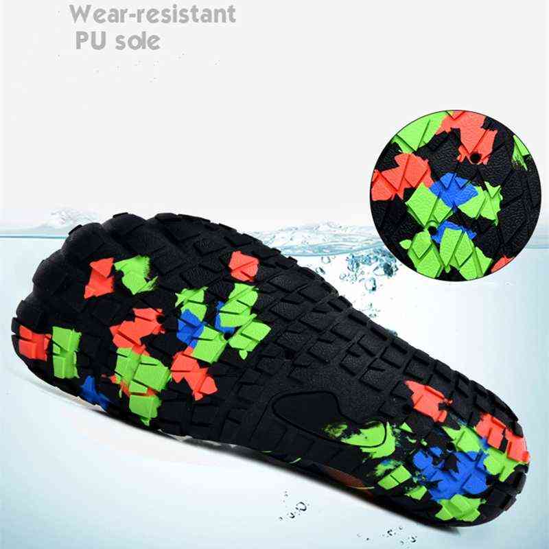 Men Woman Beach Swimming Slipper On Surf Quick-Drying Aqua Shoes Skin Sock Striped Water Shoes Summer Outdoor Wading Shoes 211130