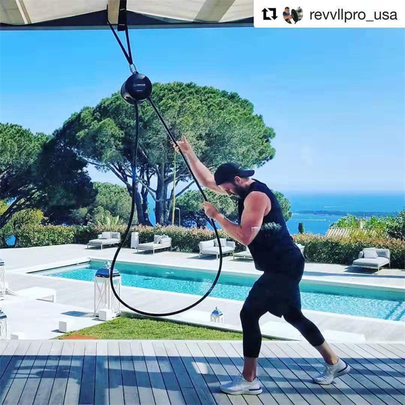 High Quality Hanging Rope Trainer Wall Pulley Endless Rope Fitness Equipment Core Training Gym Exercise Home Out door Workout J011
