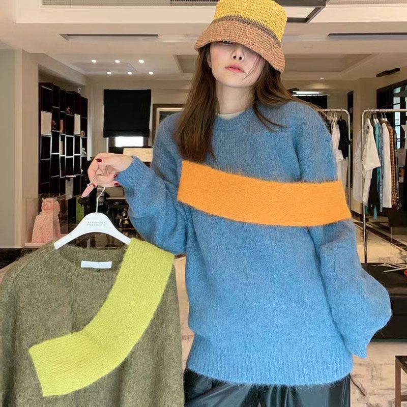 Women's Sweaters Thicken Loose Blue Knit Sweater Women Cashmere Pullover Winter Clothes Korean Fashion Oversized Solid Casual, White;black
Women's Sweaters Thicken Loose Blue Knit Sweater Women Cashmere Pullover Winter Clothes Korean Fashion Oversized Solid Casual, White;black