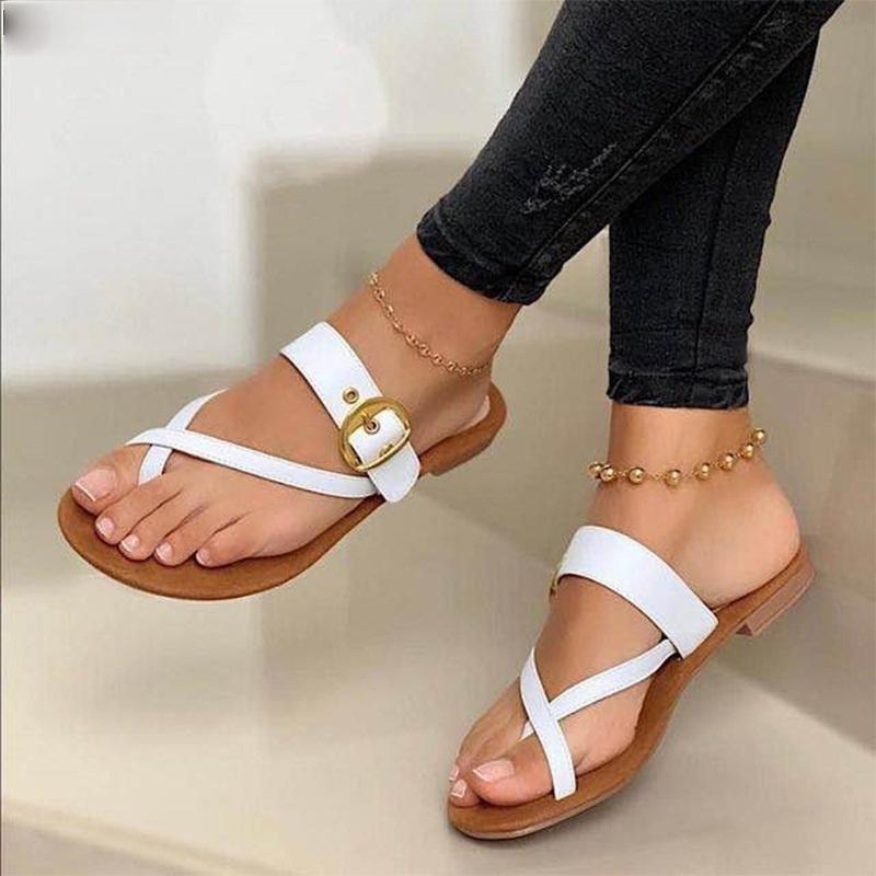 Sandals Women Summer Shoes Clip Toe Casual Buckle Ladies Slides Fashion Beach Female Flats Slippers Flip Flops, White1
Sandals Women Summer Shoes Clip Toe Casual Buckle Ladies Slides Fashion Beach Female Flats Slippers Flip Flops, White1