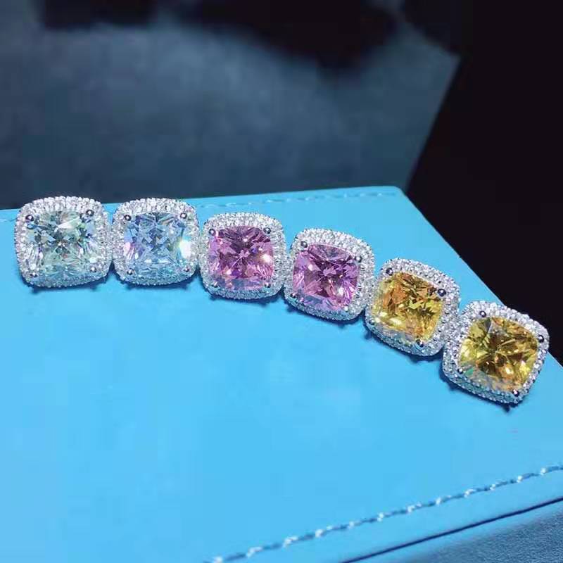 Trendy 2ct Lab Pink Diamond Stud Earring Real 925 sterling silver Jewelry Engagement Wedding Earrings for Women men Party Gift 227 W2, Golden;silver
Trendy 2ct Lab Pink Diamond Stud Earring Real 925 sterling silver Jewelry Engagement Wedding Earrings for Women men Party Gift 227 W2, Golden;silver