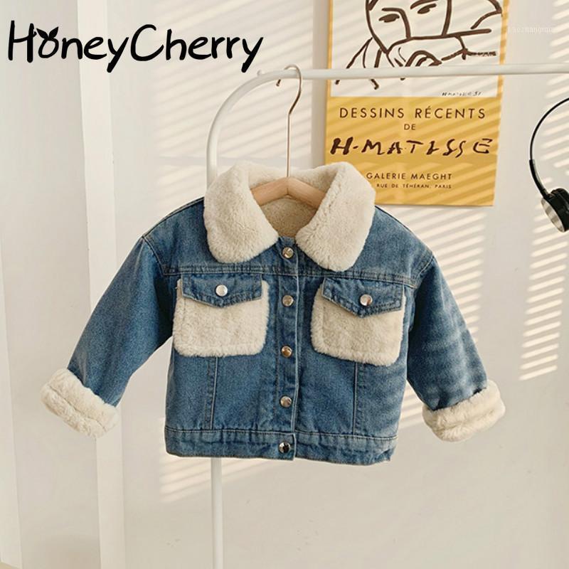 Jackets Children's Plush Thick Denim Jacket 2021 Winter Girls Toddler Girl Clothes1, Blue;gray
Jackets Children's Plush Thick Denim Jacket 2021 Winter Girls Toddler Girl Clothes1, Blue;gray