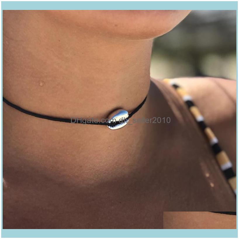 Necklaces & Pendants Jewelrybohemian Jewelry Vintage Sier Color Alloy Shell Charm Necklace Choker Short Stretchable Chain Knot End For Women
Necklaces & Pendants Jewelrybohemian Jewelry Vintage Sier Color Alloy Shell Charm Necklace Choker Short Stretchable Chain Knot End For Women