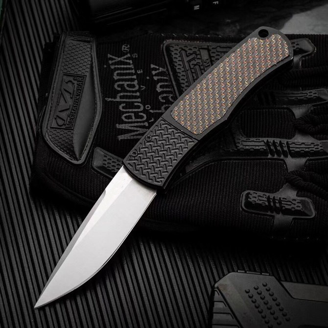 High Quality Automatic Tactical Folding Knife 154CM Satin Steel Blade Aviation Aluminum + Carbon Fiber Handle EDC Pocket Folder Knives
High Quality Automatic Tactical Folding Knife 154CM Satin Steel Blade Aviation Aluminum + Carbon Fiber Handle EDC Pocket Folder Knives