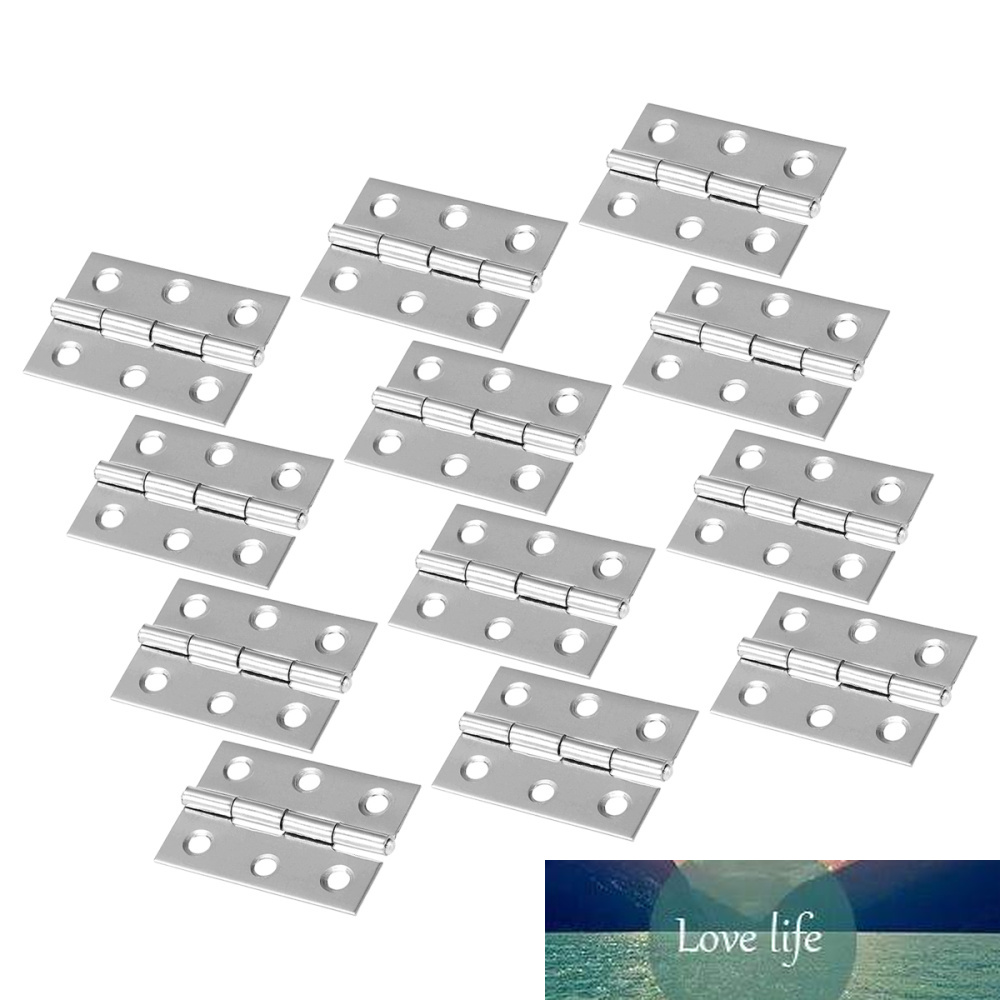 30PCS Portable Durable Useful Stainless Steel 2 Inch Hinge Mute Flat Hinge for Home Door