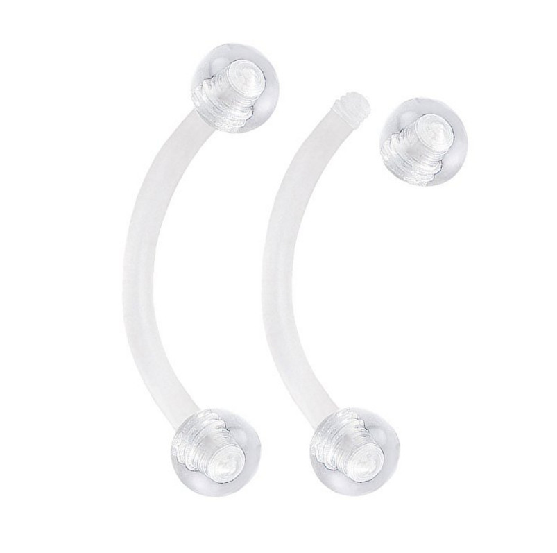 50pcs Body Jewelry - Bioplast Flexible Eyebrow/Lip/Ear Tragus Bar Curved 16g Eyebrow Piercing Retainers
50pcs Body Jewelry - Bioplast Flexible Eyebrow/Lip/Ear Tragus Bar Curved 16g Eyebrow Piercing Retainers