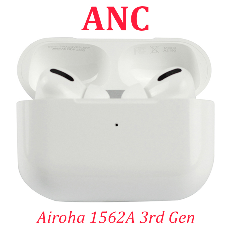 A++ Grade ANC Air Pods Pro 3rd Gen AP3 TWS Earphones Airoha 1562A H1 Chip with Charging Box Rename GPS Bluetooth Wireless Headphones 3 Generation in-ear Earbuds, White
A++ Grade ANC Air Pods Pro 3rd Gen AP3 TWS Earphones Airoha 1562A H1 Chip with Charging Box Rename GPS Bluetooth Wireless Headphones 3 Generation in-ear Earbuds, White