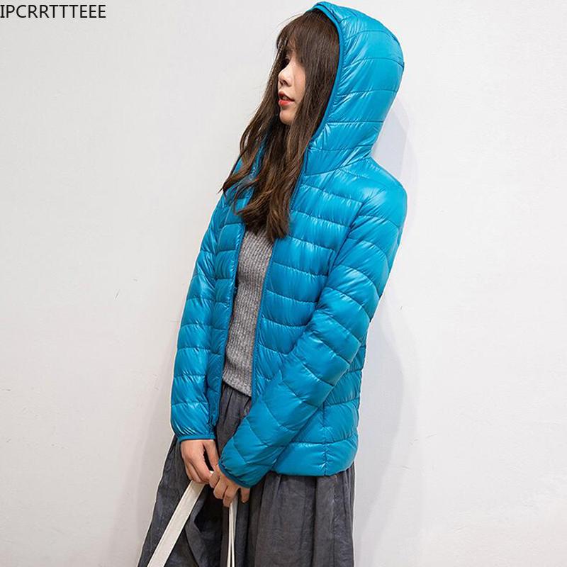 Women's Down & Parkas 2021 Autumn Winter Jacket Women 90% White Duck Coat Ultra Light Warm Female Portable Plus Size