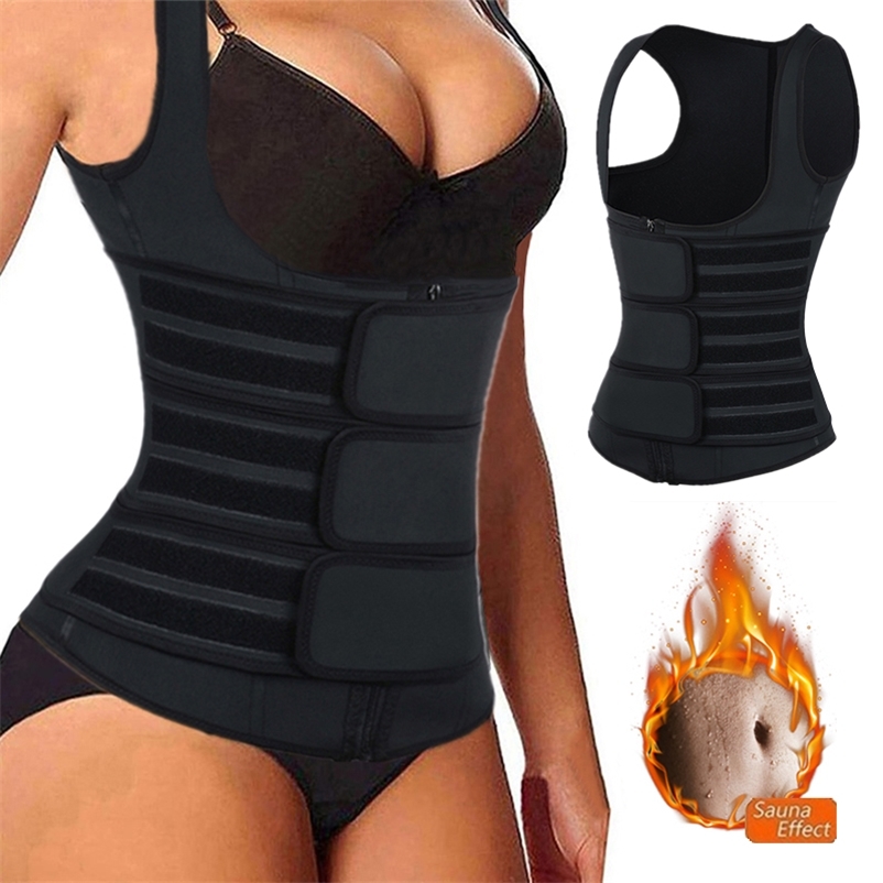 Women Corset Sauna Sweat Suit Waist Trainer Vest Compression Shirt Slimming Body Shaper Workout Tank Tops Weight Loss Shapewear 210810
Women Corset Sauna Sweat Suit Waist Trainer Vest Compression Shirt Slimming Body Shaper Workout Tank Tops Weight Loss Shapewear 210810
