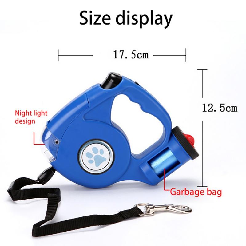 Dog Collars & Leashes Durable Nylon Leash Long Pet Retractable Lead Automatic For Small Medium Dogs Extending Walking Running Leads Rope