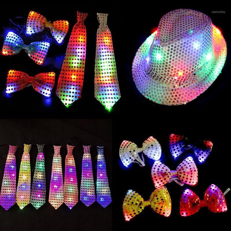 Party Decoration Woman Men Kids LED Blinking Sequin Jazz Hat Cap Light Up Bow Tie Wear Props Wedding Birthday Gift Neon Carnival
Party Decoration Woman Men Kids LED Blinking Sequin Jazz Hat Cap Light Up Bow Tie Wear Props Wedding Birthday Gift Neon Carnival