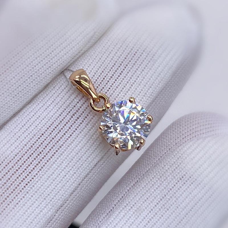 Lockets Real 18K White Gold Pendant 1CT Moissanite Necklace 6.5MM VVS Lab Diamond Rose Fine Jewelry For Women Engagement Gift Au750, Silver
Lockets Real 18K White Gold Pendant 1CT Moissanite Necklace 6.5MM VVS Lab Diamond Rose Fine Jewelry For Women Engagement Gift Au750, Silver