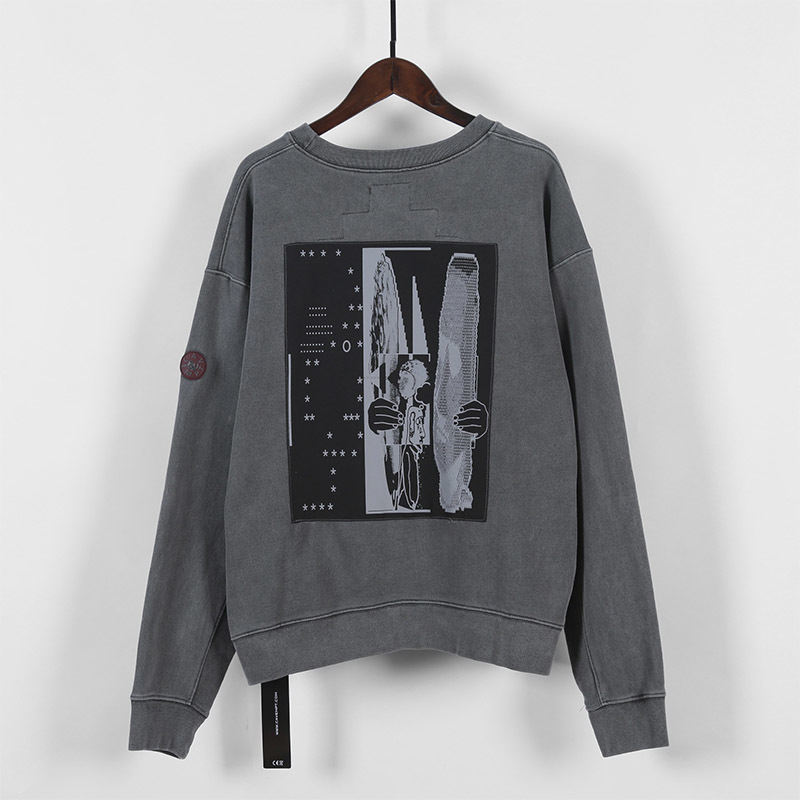 Best Quality C0a0v0 Sweatshirts Men Women CAVEMPT Faded Wash Crew Neck Hoodie HipHop 100% Cotton Men Sweatshirts Pullovers T200813