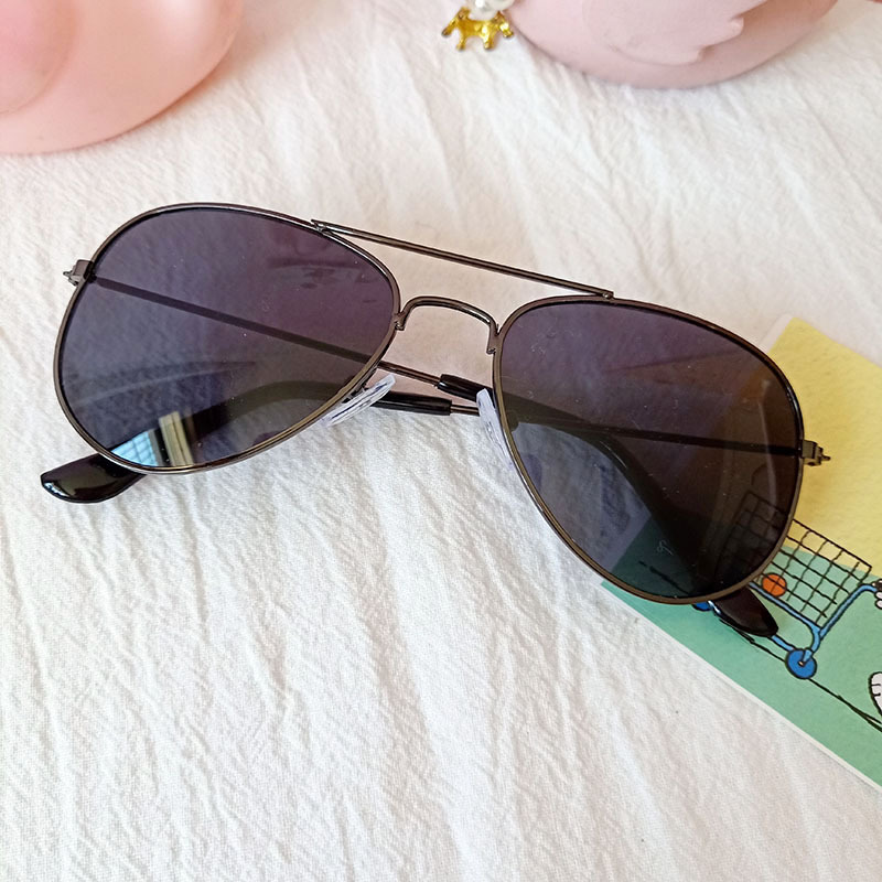 Classic Sunblock Sunglasses Girls Colorful Mirror Children Glasses Metal Frame Kids Travel Shopping Eyeglasses UV400 7 colors