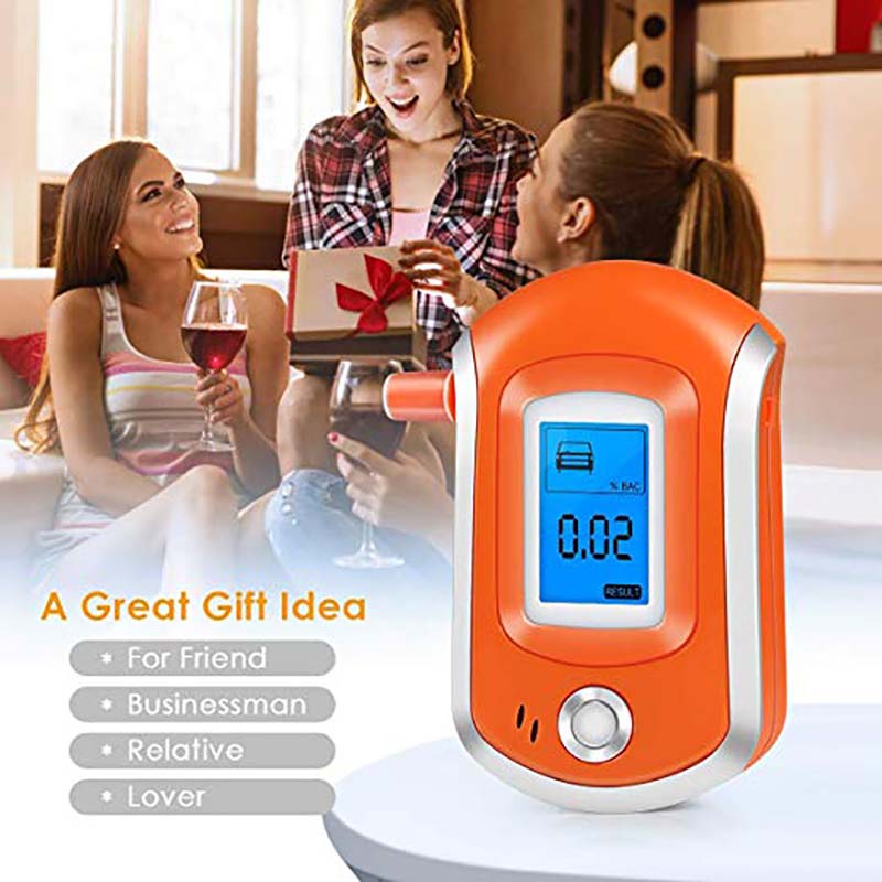 Alcohol Tester Tools Professional Digitals Breathalyzer Breath Analyzer With Large Digital LCD Display 11 Pcs Mouthpieces Alcohols Test Tool