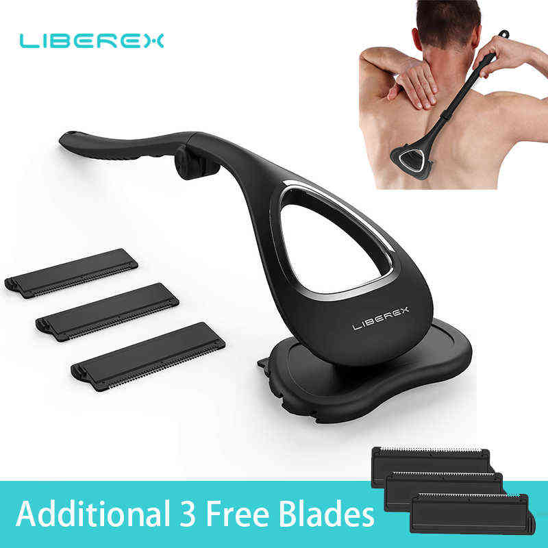 Liberex Back Shaver for Men Foldable Trimmer Adjustable Long Handle Removal Razors Body Leg Back Hair Razor With 6 Blades 211215 от DHgate WW