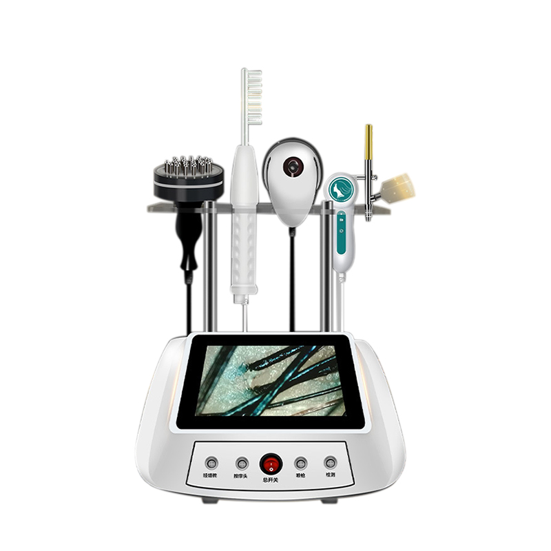 5 IN 1 Desktop Scalp Care Hair Growth Machine with Hair Follicle Detection Analysis Nano Spray High Frequency Vibration Massage
5 IN 1 Desktop Scalp Care Hair Growth Machine with Hair Follicle Detection Analysis Nano Spray High Frequency Vibration Massage