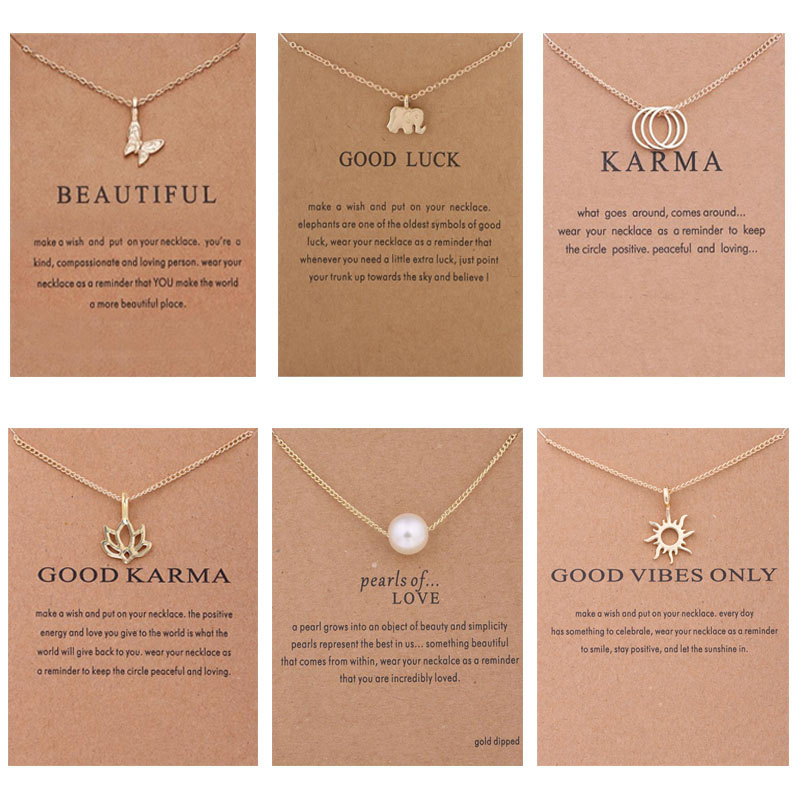 jewelry New Arrival Necklace With Gift card Elephant Pearl Love Wings Cross Key Zodiac sign Compass lotus Pendant For women
jewelry New Arrival Necklace With Gift card Elephant Pearl Love Wings Cross Key Zodiac sign Compass lotus Pendant For women