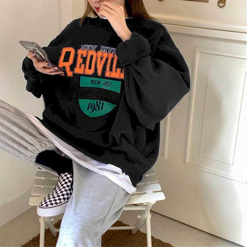 Hoodies women autumn winter vacation two-piece plus velvet sweatshirt Korean style trendy students loose clothes tops streetwear 210526