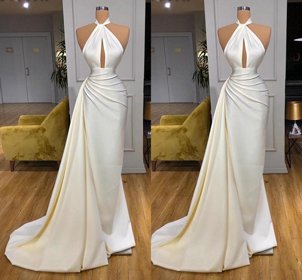 2021 New Simple Ivory Backless Long Prom Halter Mermaid African Women White Satin Formal Party Evening Gowns Vestido Sirena Largo Mbcp
2021 New Simple Ivory Backless Long Prom Halter Mermaid African Women White Satin Formal Party Evening Gowns Vestido Sirena Largo Mbcp