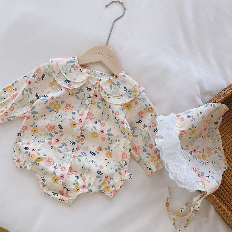 Princess Cute Girl Toddler Clothes Lace Hat Autumn Doll Collar born Baby Rompers Flower Korean Long Sleeve Infant Outfit 210722, Brown
Princess Cute Girl Toddler Clothes Lace Hat Autumn Doll Collar born Baby Rompers Flower Korean Long Sleeve Infant Outfit 210722, Brown