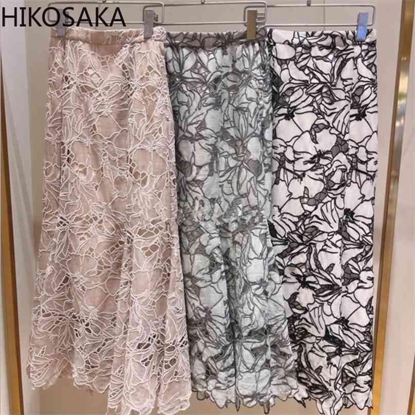 Elegant Lace Hook Flower Hollow Out Trumpet Skirt Woman Japan Style Temperament Mermaid Faldas Chic High Waist Slim Long Skirts 210629, Beige
Elegant Lace Hook Flower Hollow Out Trumpet Skirt Woman Japan Style Temperament Mermaid Faldas Chic High Waist Slim Long Skirts 210629, Beige