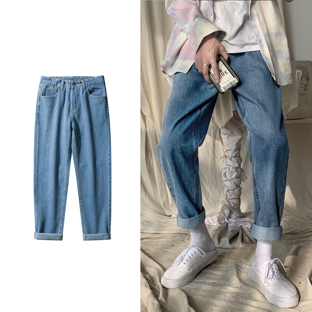 2021 New Men's Baggy Homme Cargo Pocket Wash Jeans Black/blue High-quality Casual Pants Biker Denim Pure Color Trousers Size M-3xl 1hhr
2021 New Men's Baggy Homme Cargo Pocket Wash Jeans Black/blue High-quality Casual Pants Biker Denim Pure Color Trousers Size M-3xl 1hhr