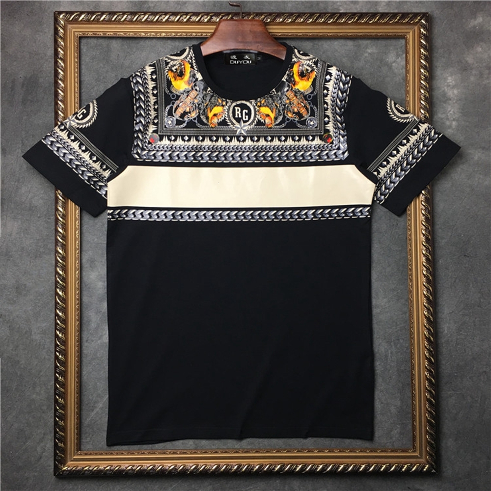 2021 New Barrett Men' Summer Slim Fit Ink Print Round Neckline Short-sleeved Streetwear T-shirt| 2192001553 Zwuo, Black
2021 New Barrett Men' Summer Slim Fit Ink Print Round Neckline Short-sleeved Streetwear T-shirt| 2192001553 Zwuo, Black