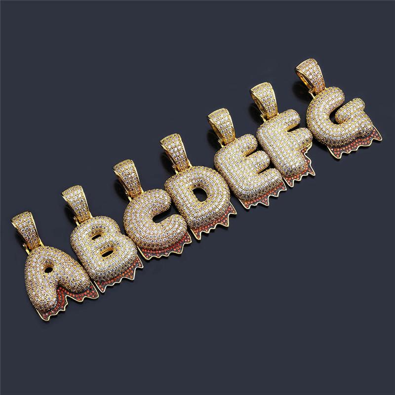 Pendant Necklaces OMYFUN Drip Bubble Letters Hip Hop Bling Jewelry Gold Color Alphabet Collar 3A CZ Iced Pave Initial & Pendants
Pendant Necklaces OMYFUN Drip Bubble Letters Hip Hop Bling Jewelry Gold Color Alphabet Collar 3A CZ Iced Pave Initial & Pendants