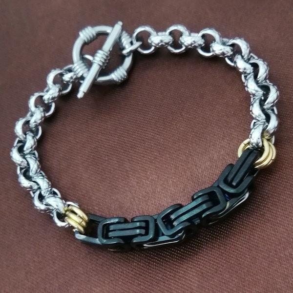 Link, Chain Hip Hop Stainless Steel 316L Bracelet Three Colors Mens Womens B270 0305
Link, Chain Hip Hop Stainless Steel 316L Bracelet Three Colors Mens Womens B270 0305