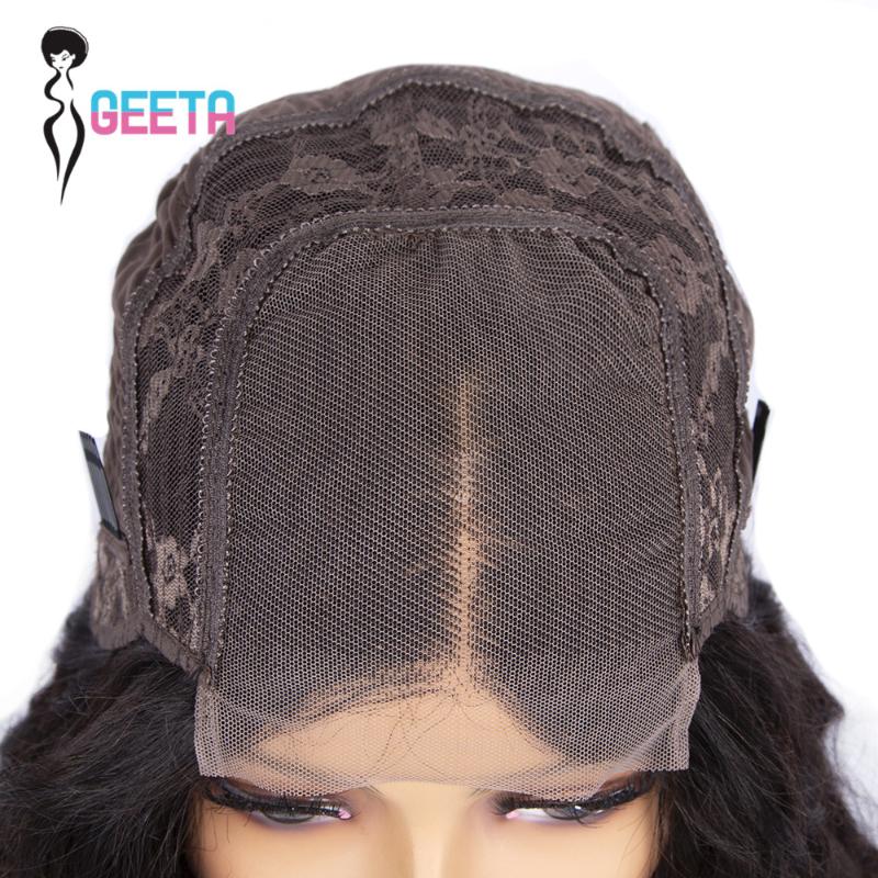 Lace Wigs Geeta Loose Deep Wave Closure Wig 180% 4x4 Front Human Hair Brazilian Frontal For Women