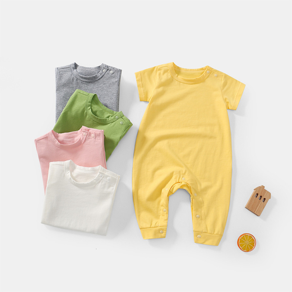 Summer odel cotton baby Siamese Khaki thin short sleeve long creeping suit born pajamas, White
Summer odel cotton baby Siamese Khaki thin short sleeve long creeping suit born pajamas, White