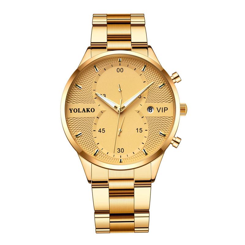 Wristwatches Luxury Watch Men Yolako Leisure Men's Calendar Quartz Fashion Business Stainless Steel 2021 Watches For, Sw
Wristwatches Luxury Watch Men Yolako Leisure Men's Calendar Quartz Fashion Business Stainless Steel 2021 Watches For, Sw