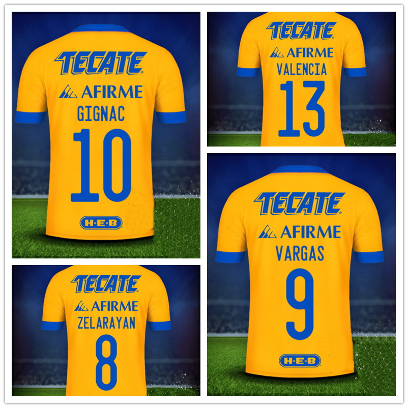 TIGRES 20-21 10 GIGNA 7 Stars 9 VARGAS 20 AQUINO 8 ZELARAYAN 4 H.AYALA 3 JUNINHO 18 SOSA customized Thai Quality Soccer Jersey Football wear, 18-19 3rd away white
TIGRES 20-21 10 GIGNA 7 Stars 9 VARGAS 20 AQUINO 8 ZELARAYAN 4 H.AYALA 3 JUNINHO 18 SOSA customized Thai Quality Soccer Jersey Football wear, 18-19 3rd away white