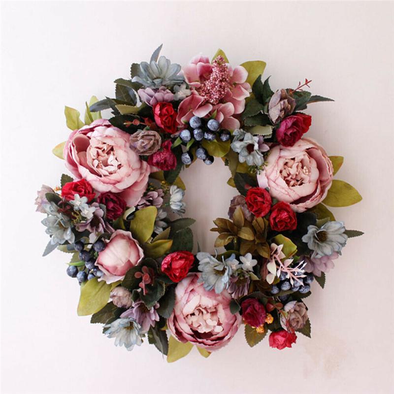 Decorative Flowers & Wreaths Door Wreath Sun Flower Tulip Peony Garland For Autumn Pography Props Wedding Home Decor
Decorative Flowers & Wreaths Door Wreath Sun Flower Tulip Peony Garland For Autumn Pography Props Wedding Home Decor
